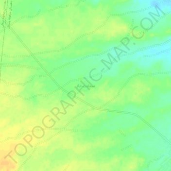سعادت آباد topographic map, elevation, terrain