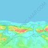 Guanabo topographic map, elevation, terrain
