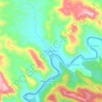Tremesinos topographic map, elevation, terrain