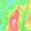 Rosea topographic map, elevation, terrain
