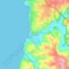 Foz do Lizandro topographic map, elevation, terrain