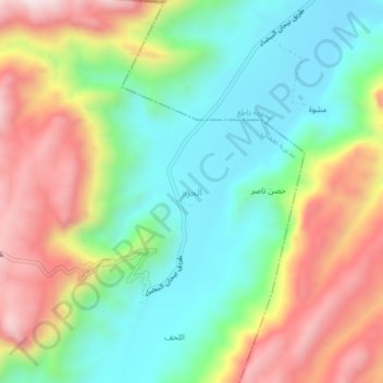 Al Hazm topographic map, elevation, terrain