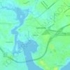 Bayshore topographic map, elevation, terrain