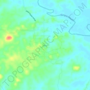 Tajur topographic map, elevation, terrain