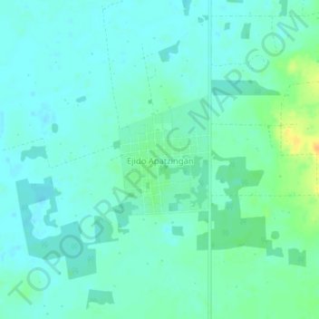 Ejido Apatzingán topographic map, elevation, terrain
