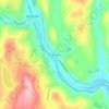 East Honesdale topographic map, elevation, terrain