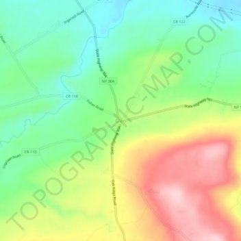 Glen topographic map, elevation, terrain