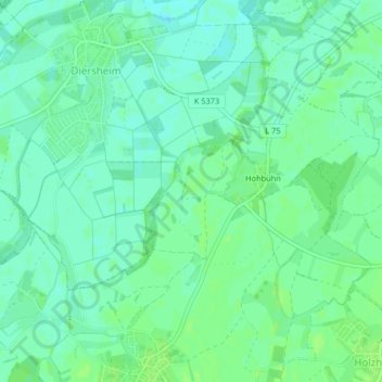 Rottweg topographic map, elevation, terrain