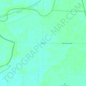 Sonora topographic map, elevation, terrain