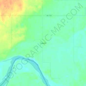 Frogville topographic map, elevation, terrain