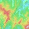 解字石村 topographic map, elevation, terrain