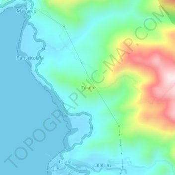 Tolala topographic map, elevation, terrain