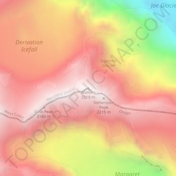 Watkins topographic map, elevation, terrain