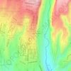 C topographic map, elevation, terrain