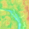 Порожек topographic map, elevation, terrain