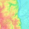 Les Poussards topographic map, elevation, terrain