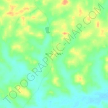 Barro Branco topographic map, elevation, terrain