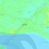 Harirampur topographic map, elevation, terrain