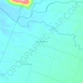 Kamarahan topographic map, elevation, terrain