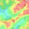 Bıyıklıalanı topographic map, elevation, terrain