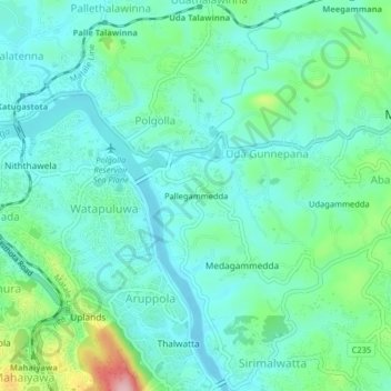 Pallegammedda topographic map, elevation, terrain