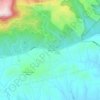 Glassy topographic map, elevation, terrain