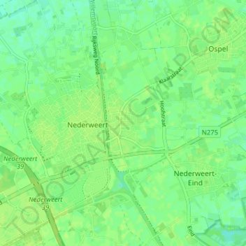 Budschop topographic map, elevation, terrain