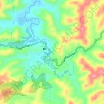 Mata Air Marada topographic map, elevation, terrain