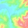 Kalkan topographic map, elevation, terrain