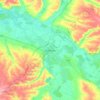Pavlohrad topographic map, elevation, terrain