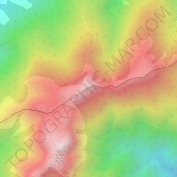 Pico do Marinzinho topographic map, elevation, terrain