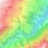 Lumbrein topographic map, elevation, terrain