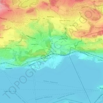 Feldbach topographic map, elevation, terrain