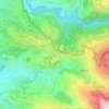 Jamhour topographic map, elevation, terrain