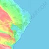 Punta Cana topographic map, elevation, terrain