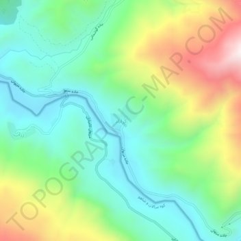 Kerrawa topographic map, elevation, terrain