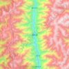 福贡县 topographic map, elevation, terrain