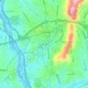South Slope topographic map, elevation, terrain