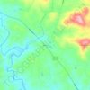 Aerial topographic map, elevation, terrain