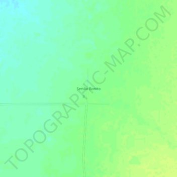Sertão Bonito topographic map, elevation, terrain