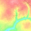 Mosunmawre topographic map, elevation, terrain