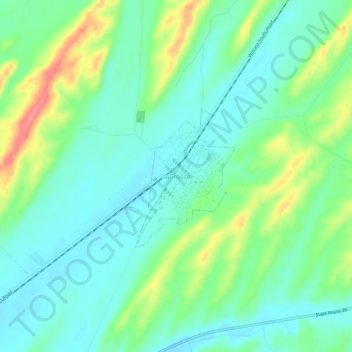LaCrosse topographic map, elevation, terrain
