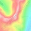 Kendrick Peak topographic map, elevation, terrain