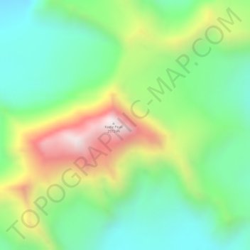 Yukon topographic map, elevation, terrain