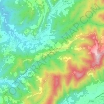 Vargo topographic map, elevation, terrain