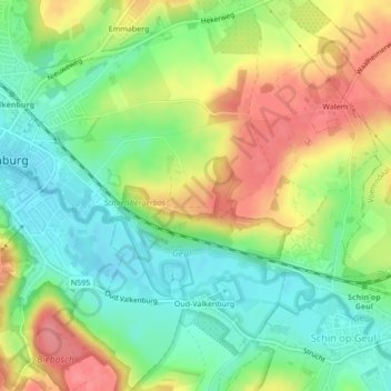 Schaelsberg topographic map, elevation, terrain
