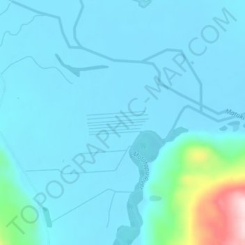 Cattle Flat topographic map, elevation, terrain