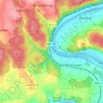 Lohstadt topographic map, elevation, terrain