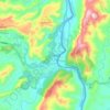 Honda topographic map, elevation, terrain