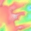 Hallett Peak topographic map, elevation, terrain